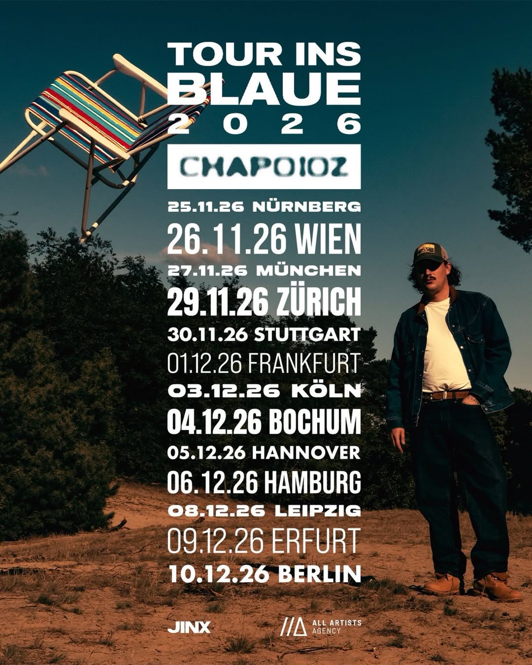 Chapo102 Tour ins Blaue Tour Poster 2026